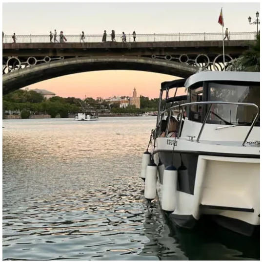 Tour en bateau sur le Guadalquivir avec guide et boisson
