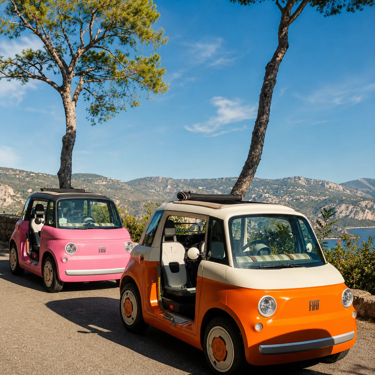 Electric mini Fiat tour from Nice along the French Riviera