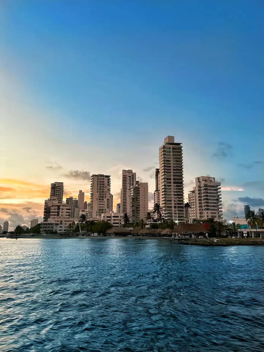 Enjoy a Cartagena party boat tour at sunset across the bay