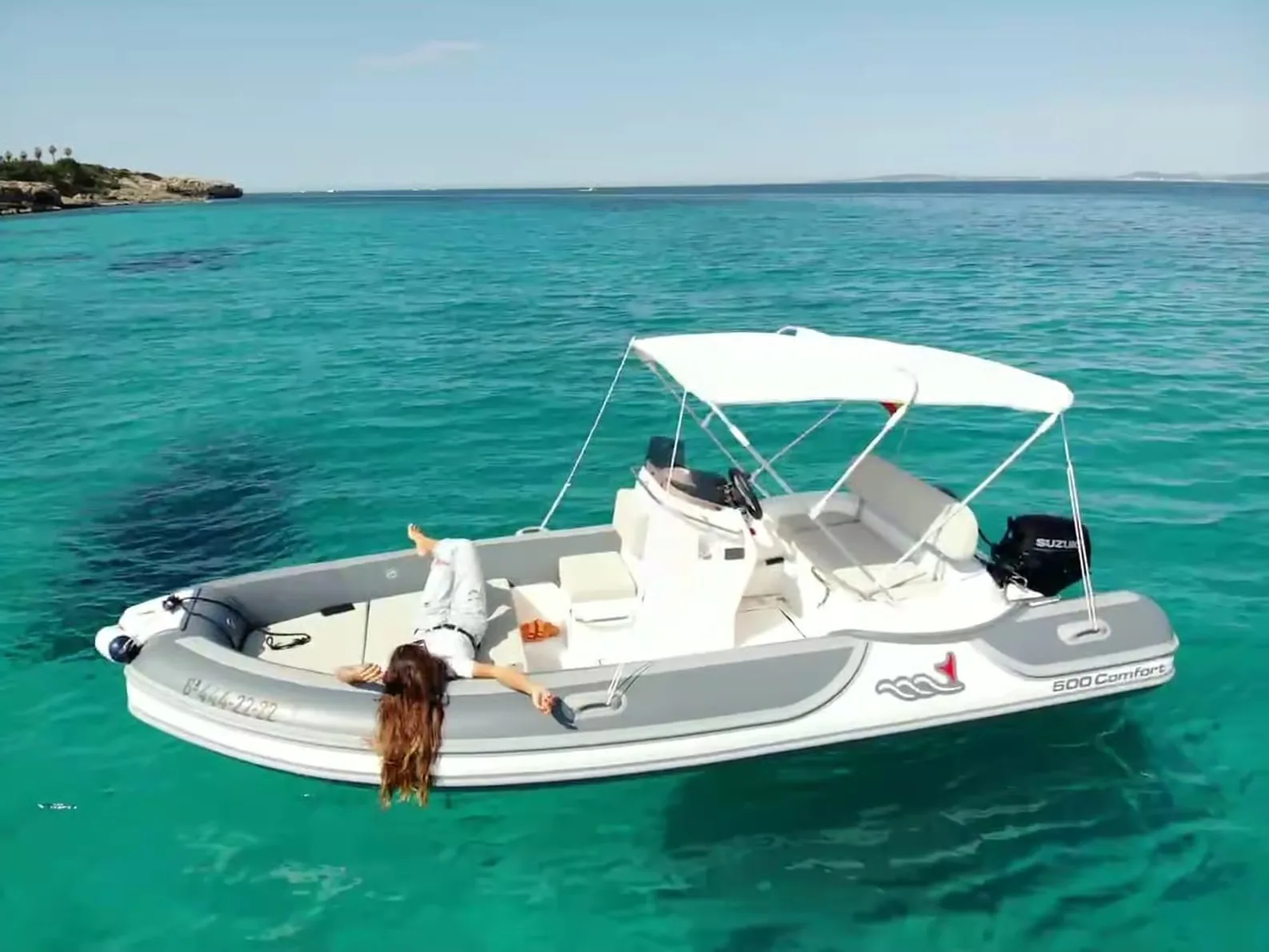 Private boat rental in El Arenal with no license | Mallorca