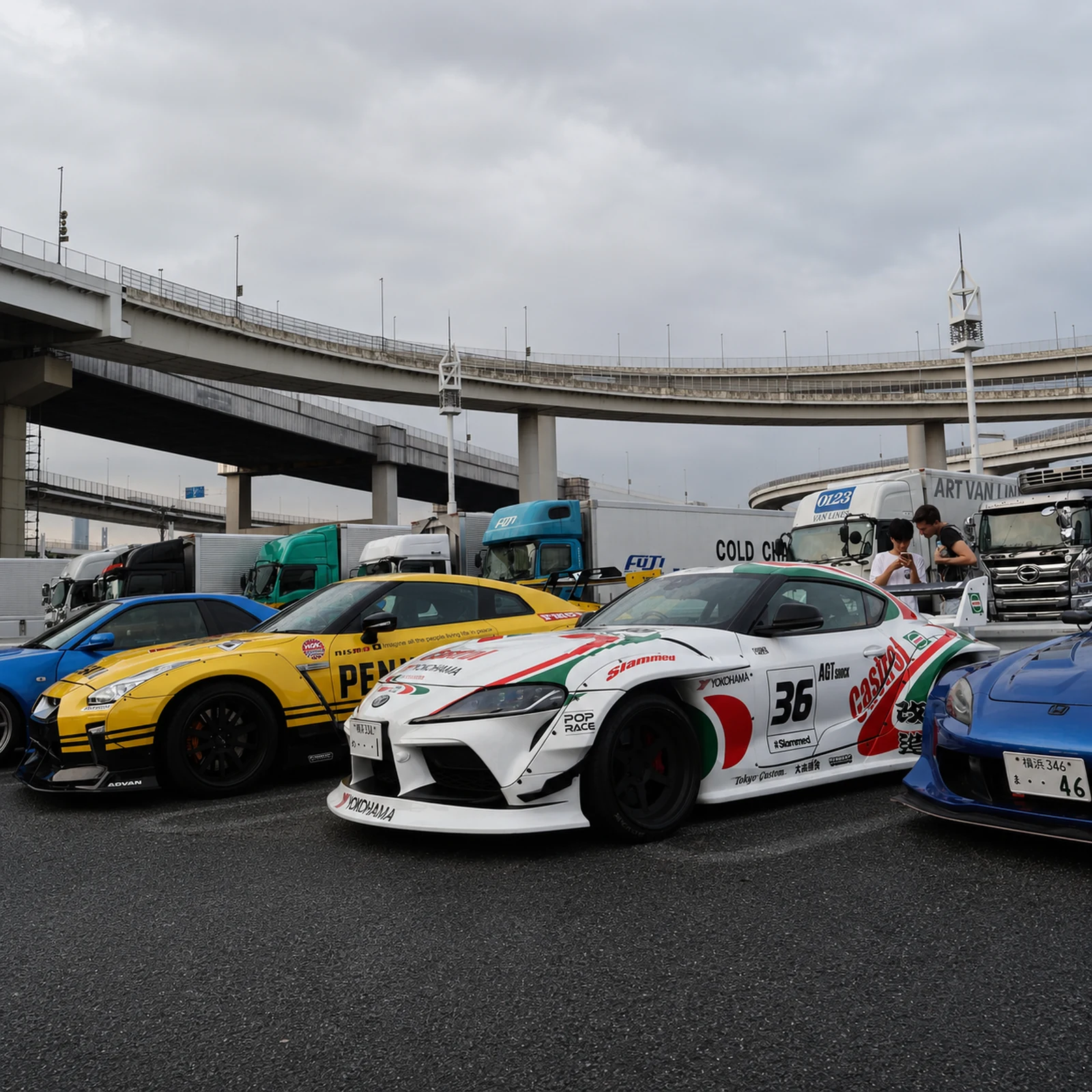 Night JDM Car Tour in Tokyo | Tokyo Drift and Daikoku PA