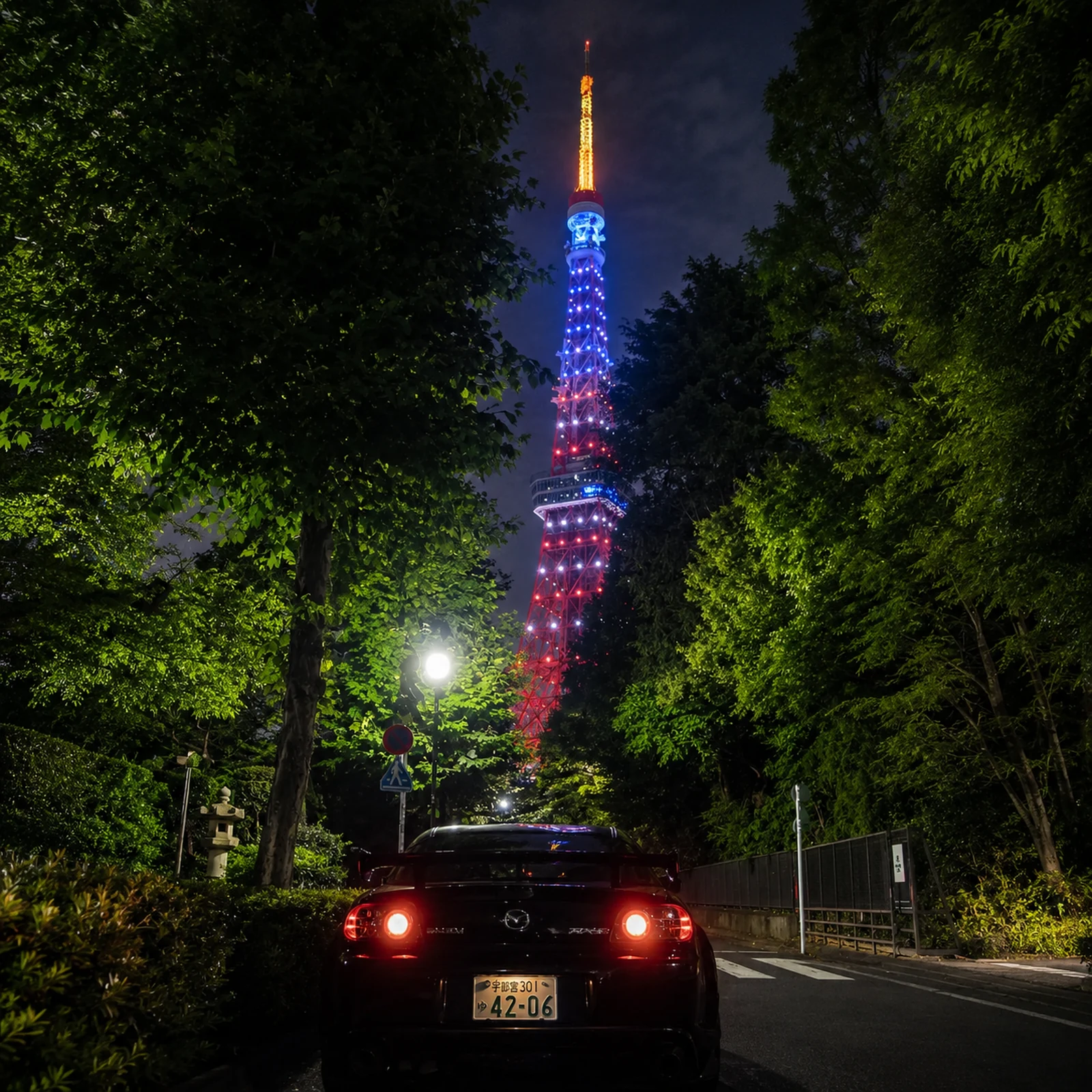 Tour JDM nocturno en Tokio: Daikoku PA, Rainbow Bridge y Tokyo Tower