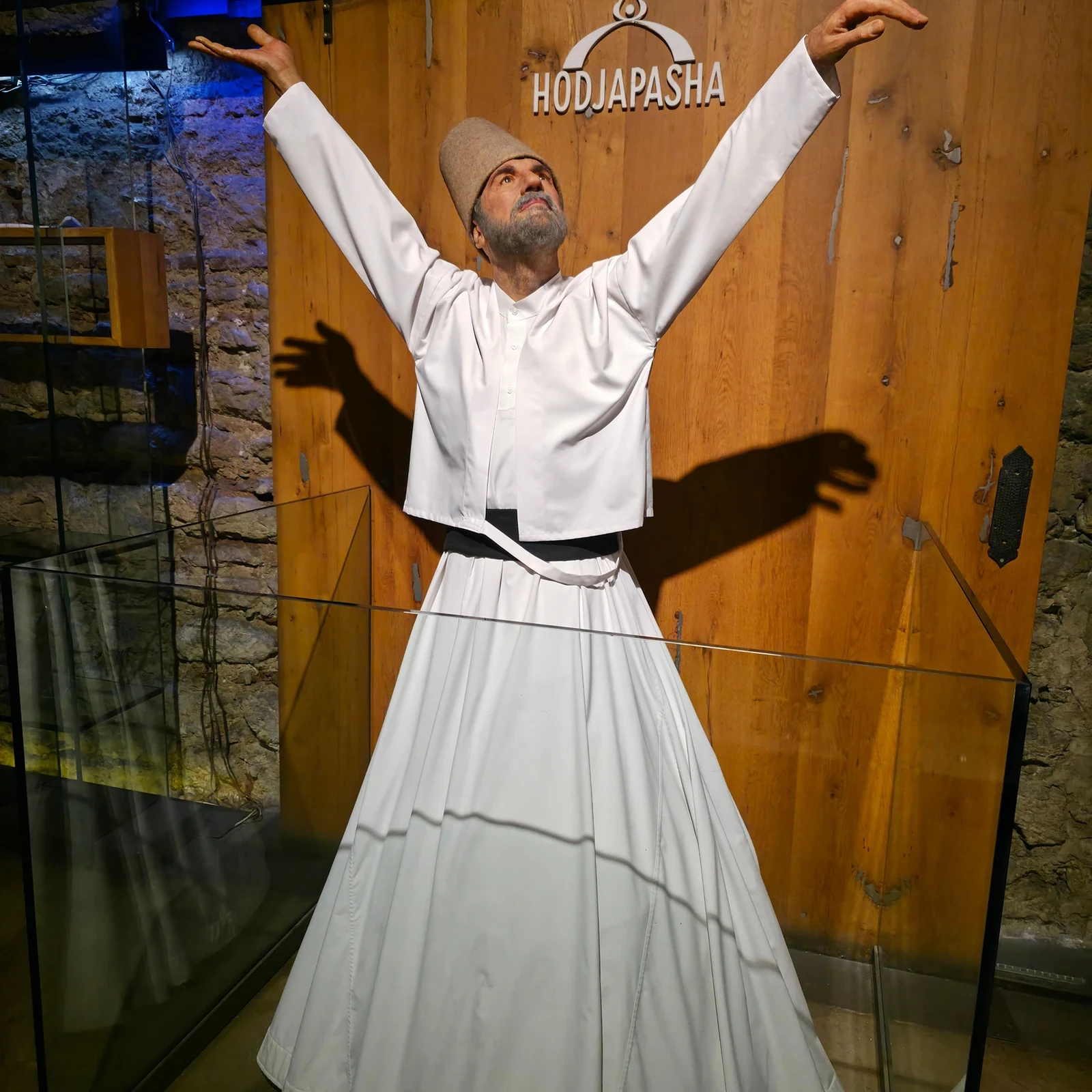 Whirling dervishes ceremony Istanbul at Hodjapasha