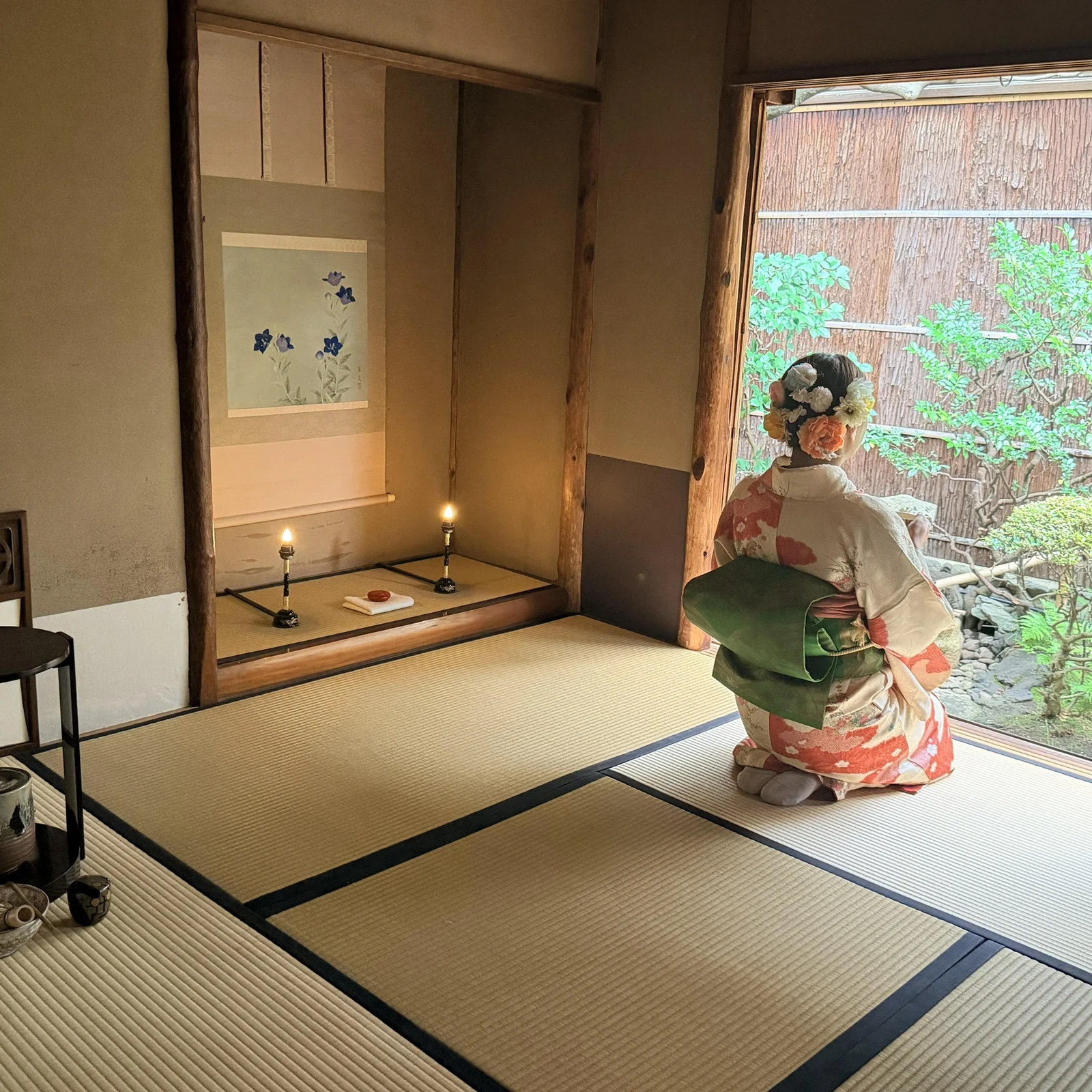 Ceremonia del té en Kioto dentro de una machiya histórica
