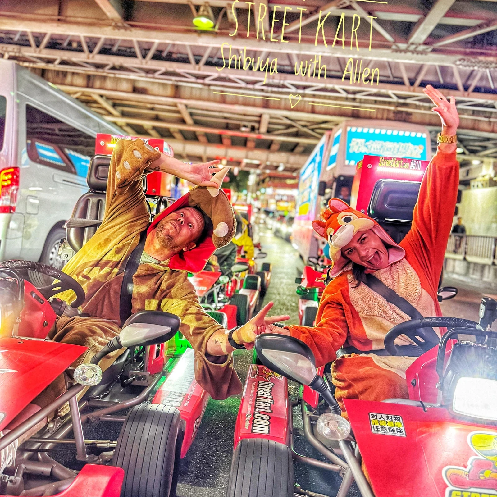 Street Kart in Shibuya Tokyo through Shibuya Crossing