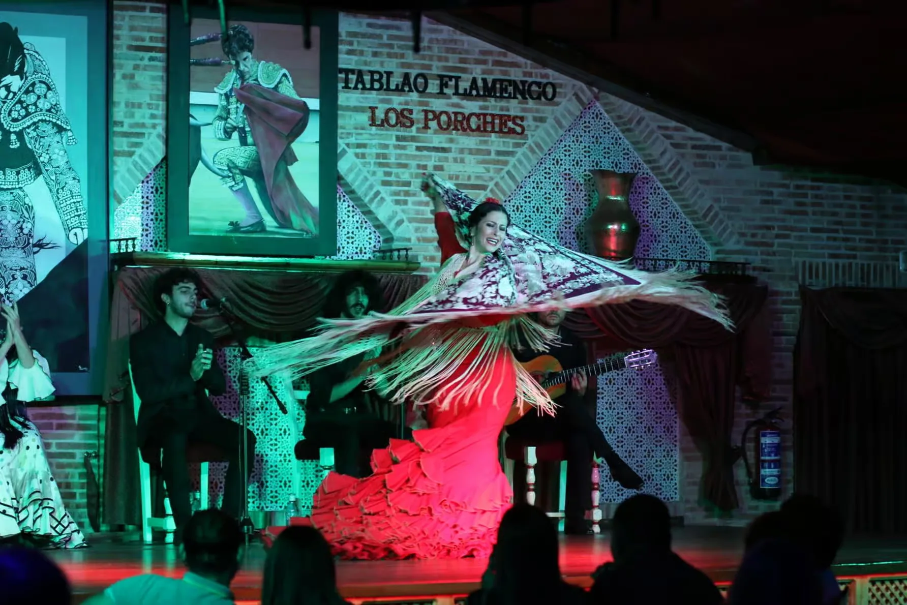Madrid: Los Porches flamenco show with tapas and wine entry