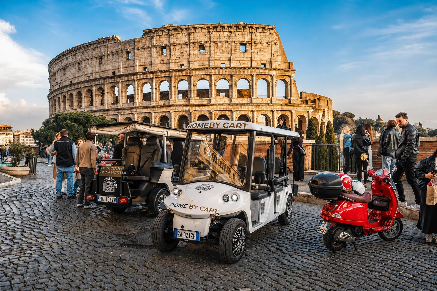Tour privado en carrito de golf por Roma a tu ritmo