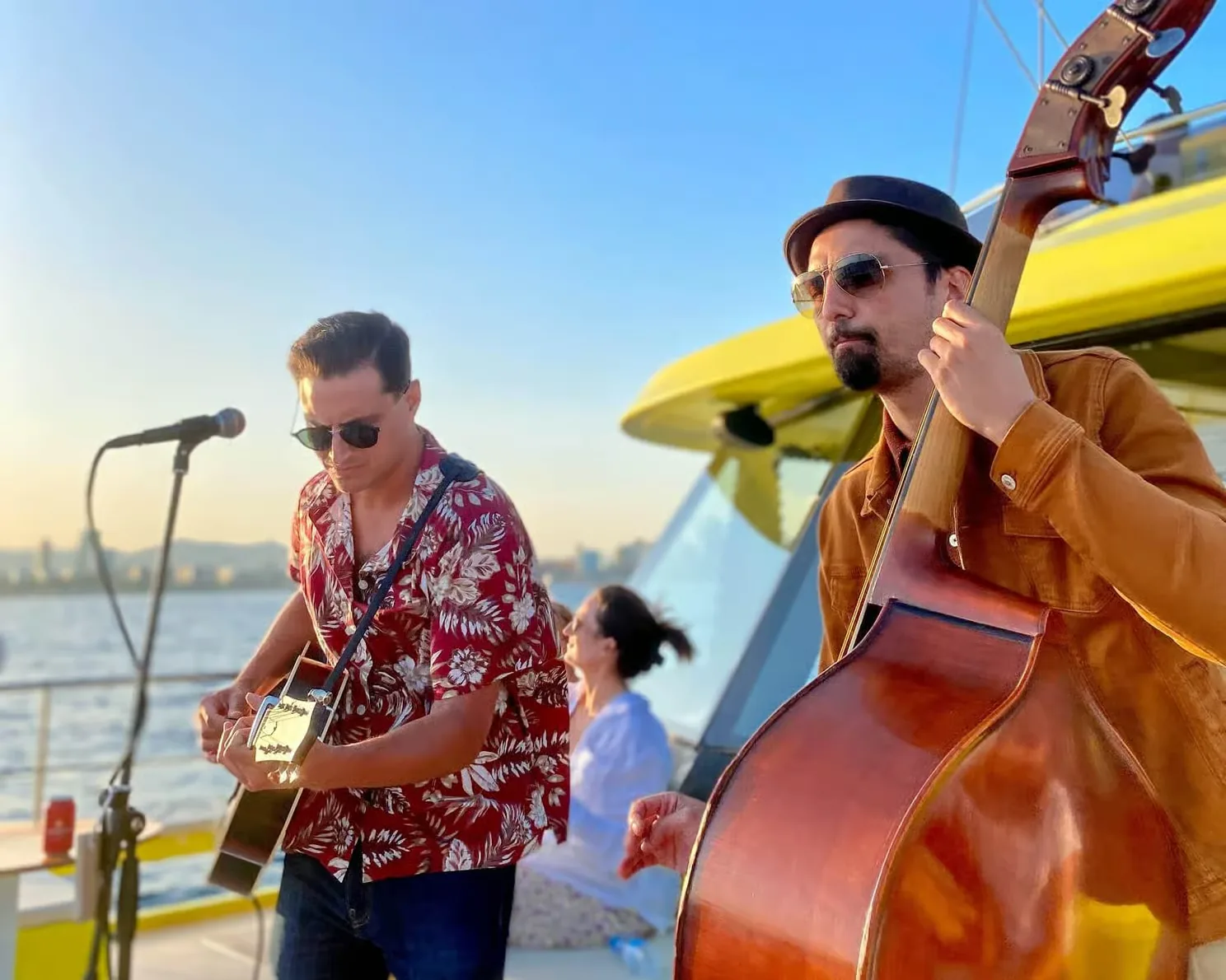 Barcelona catamaran cruise with music and sea views