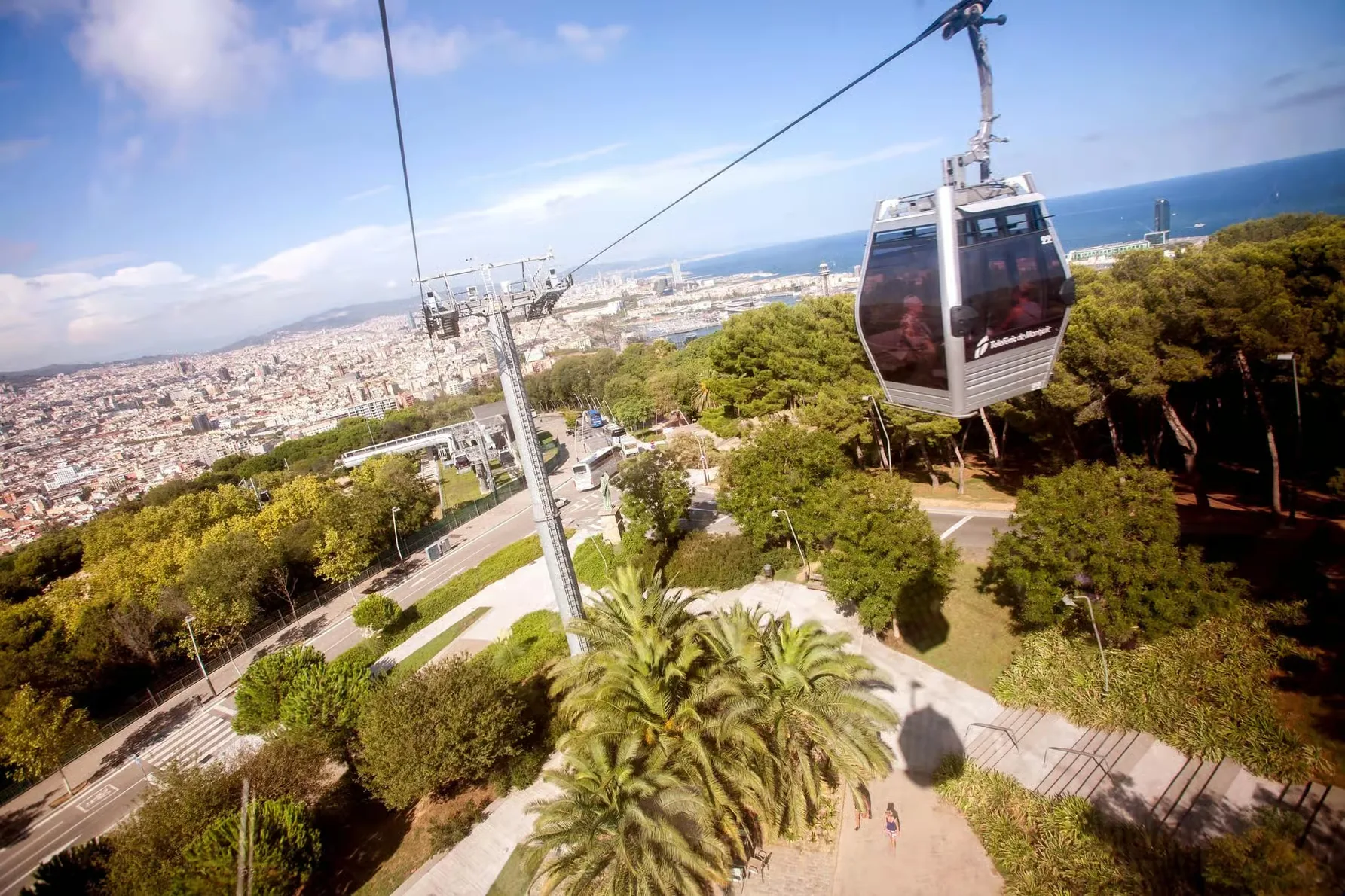 Barcelona: Montjuïc Cable Car round-trip ticket
