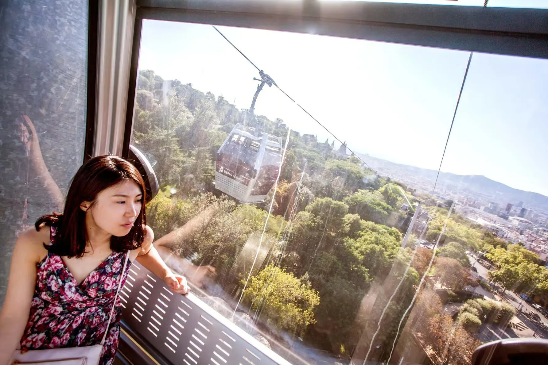 Ride up Montjuïc by cable car and see Barcelona from above